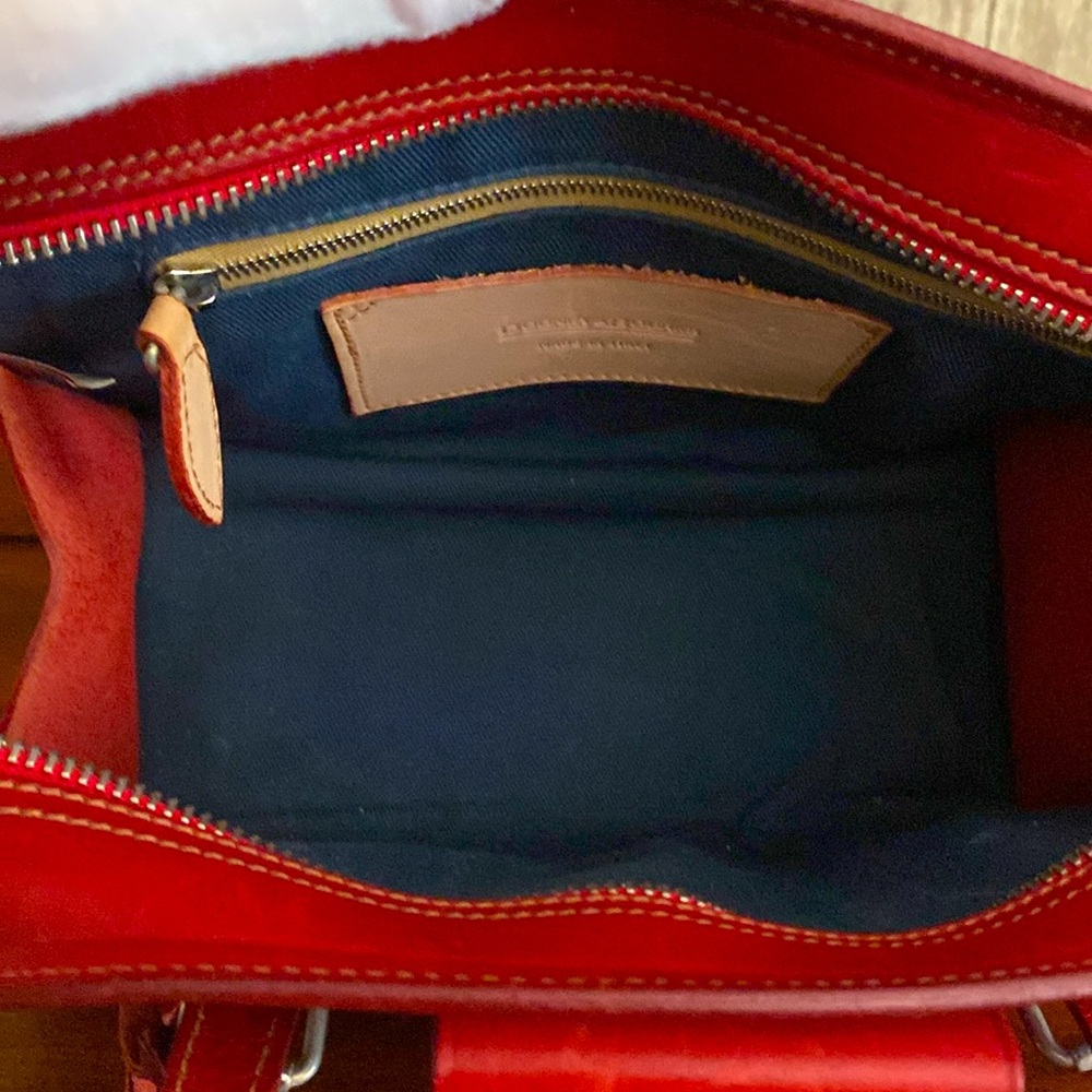 Dooney & Bourke Red Leather “Mini” ALTO Satchel Made in Italy🇮🇹 - Picture 5 of 12
